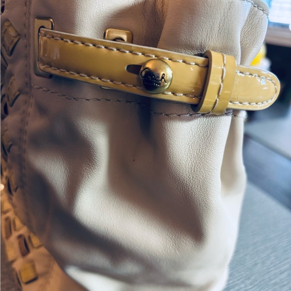 COACH Peyton Woven Leather Purse With RARE keychain NWOT - Picture 7 of 16